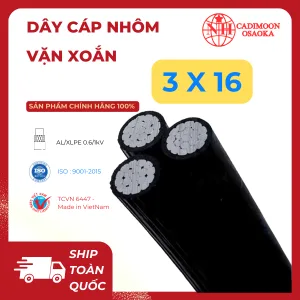 Cáp Nhôm Vặn Xoắn ABC 3x16mm²