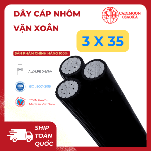 Cáp Nhôm Vặn Xoắn ABC 3x35mm²
