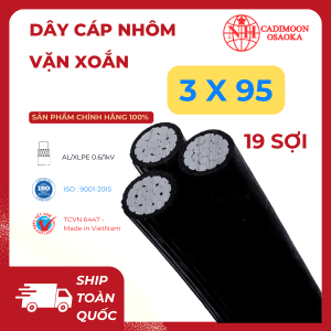Cáp Nhôm Vặn Xoắn ABC 3x95mm²