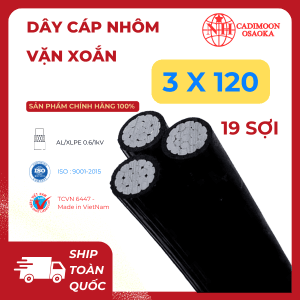 Cáp Nhôm Vặn Xoắn ABC 3x120mm²