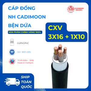Cáp Đồng CXV 3x16 + 1x10 ( Cáp Treo Bện Dứa ) NH-CADIMOON