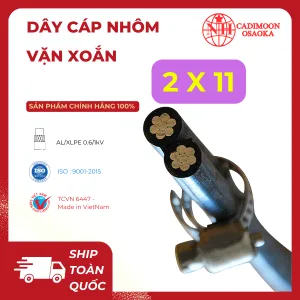 Cáp Nhôm Vặn Xoắn ABC 2x11mm²