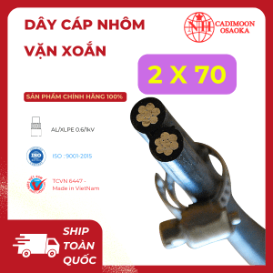 Cáp Nhôm Vặn Xoắn ABC 2x70mm²