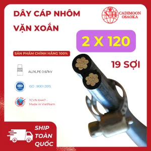 Cáp Nhôm Vặn Xoắn ABC 2x120mm²