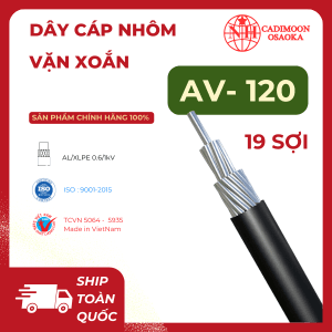Cáp Nhôm Vặn Xoắn AV 1x120mm²
