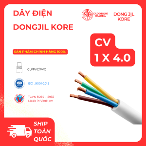 DÂY ĐIỆN DONG JIL KORE - CV 1x4 CU/PVC