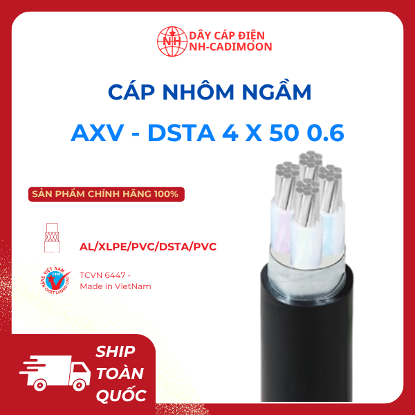Cáp Nhôm Ngầm Al_xlpe_pvc_dsta_pvc 4x50