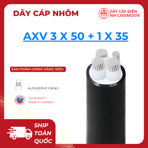 Dây Cáp Nhôm AXV 3 x 50 + 1 x 35
