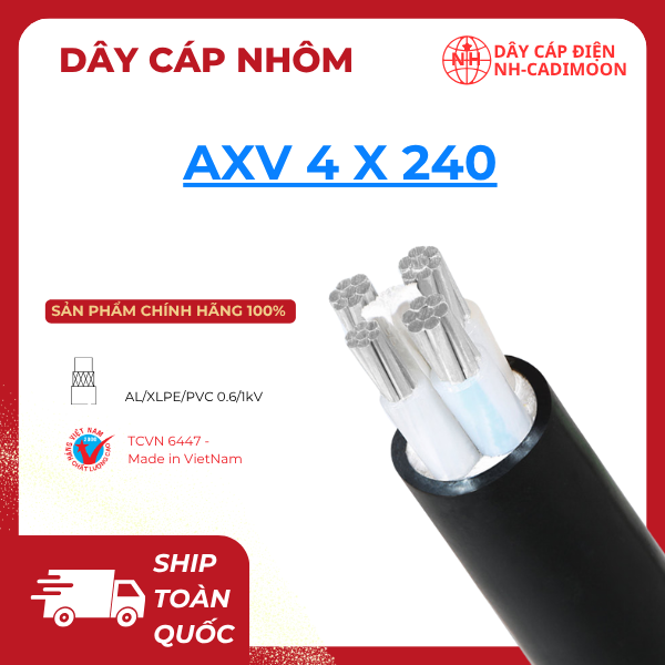 Dây Cáp Nhôm AXV 4x240