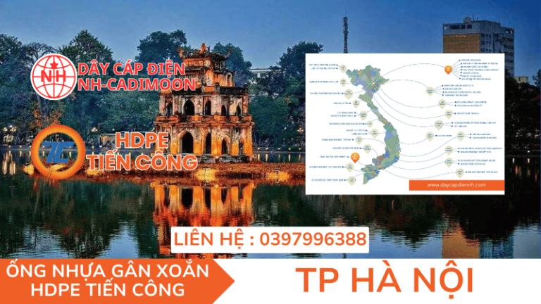 ỐNG NHỰA GÂN XOẮN HDPE TIẾN CÔNG TẠI THÀNH PHỐ HÀ NỘI