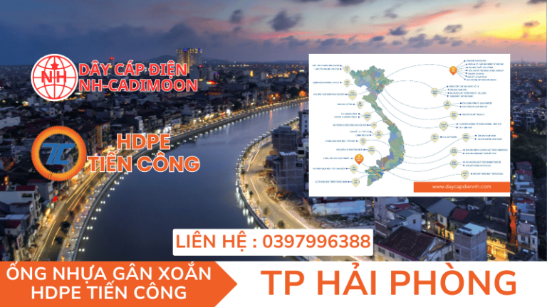 ỐNG NHỰA GÂN XOẮN HDPE TIẾN CÔNG TẠI THÀNH PHỐ HẢI PHÒNG