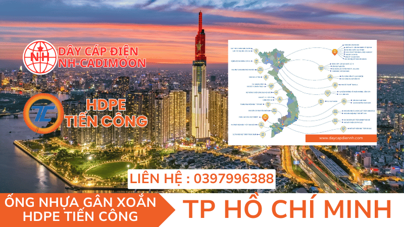 ỐNG NHỰA GÂN XOẮN HDPE TIẾN CÔNG TẠI THÀNH PHỐ HỒ CHÍ MINH