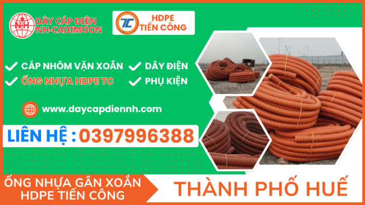ỐNG NHỰA GÂN XOẮN HDPE TIẾN CÔNG TẠI THÀNH PHỐ HUẾ (2)