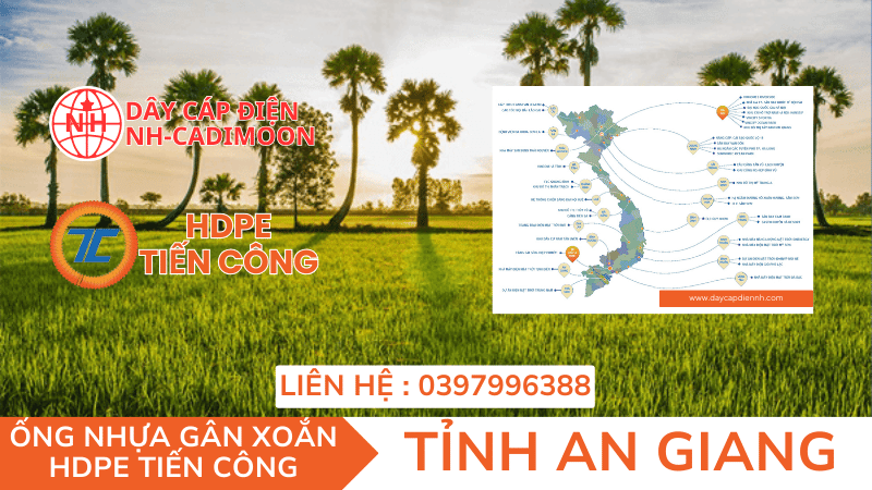 ỐNG NHỰA GÂN XOẮN HDPE TIẾN CÔNG TẠI TỈNH AN GIANG