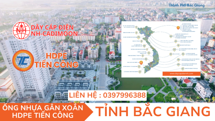 ỐNG NHỰA GÂN XOẮN HDPE TIẾN CÔNG TẠI TỈNH BẮC GIANG