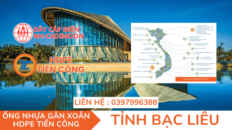 ỐNG NHỰA GÂN XOẮN HDPE TIẾN CÔNG TẠI TỈNH BẠC LIÊU