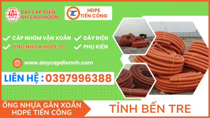ỐNG NHỰA GÂN XOẮN HDPE TIẾN CÔNG TẠI TỈNH BẾN TRE (2)