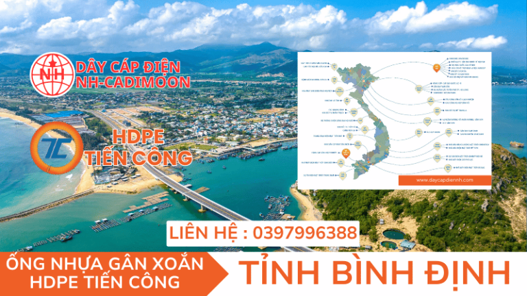 ỐNG NHỰA GÂN XOẮN HDPE TIẾN CÔNG TẠI TỈNH BÌNH ĐỊNH