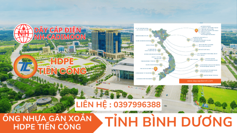 ỐNG NHỰA GÂN XOẮN HDPE TIẾN CÔNG TỈNH BÌNH DƯƠNG