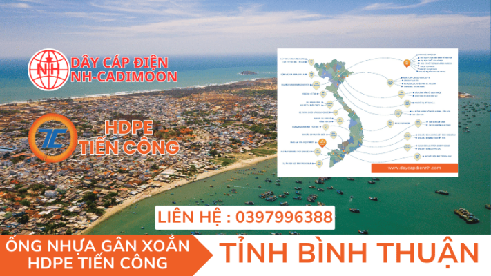 ỐNG NHỰA GÂN XOẮN HDPE TIẾN CÔNG TẠI TỈNH BÌNH THUẬN
