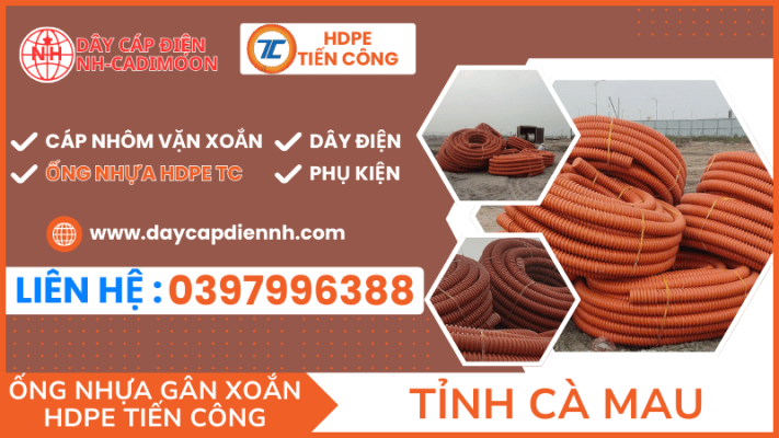 ỐNG NHỰA GÂN XOẮN HDPE TIẾN CÔNG TẠI TỈNH CÀ MAU (2)