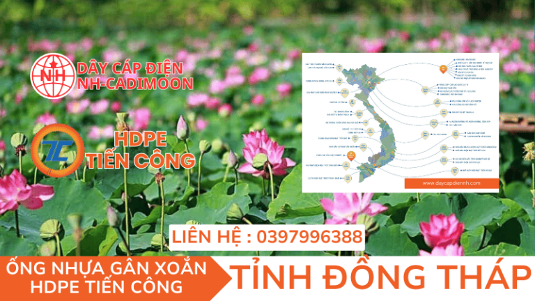 ỐNG NHỰA GÂN XOẮN HDPE TIẾN CÔNG TẠI TỈNH ĐỒNG THÁP