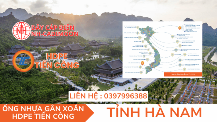 ỐNG NHỰA GÂN XOẮN HDPE TIẾN CÔNG TẠI TỈNH HÀ NAM