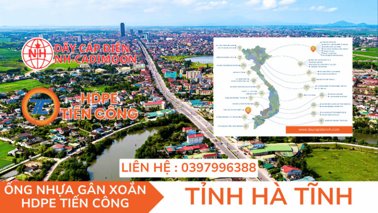 ỐNG NHỰA GÂN XOẮN HDPE TIẾN CÔNG TẠI TỈNH HÀ TĨNH