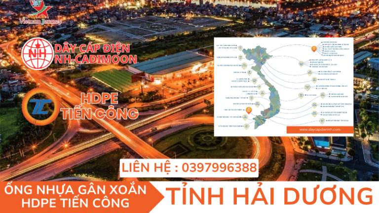 ỐNG NHỰA GÂN XOẮN HDPE TIẾN CÔNG TẠI TỈNH HẢI DƯƠNG