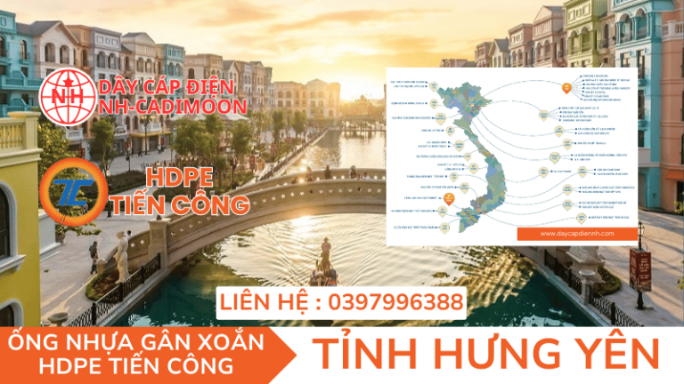 ỐNG NHỰA GÂN XOẮN HDPE TIẾN CÔNG TẠI TỈNH HƯNG YÊN