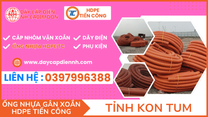 ỐNG NHỰA GÂN XOẮN HDPE TIẾN CÔNG TẠI TỈNH KON TUM (2)