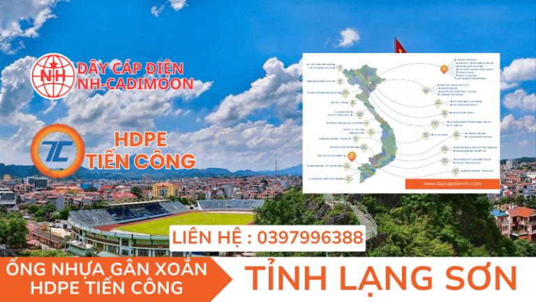 ỐNG NHỰA GÂN XOẮN HDPE TIẾN CÔNG TẠI TỈNH LẠNG SƠN