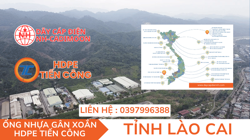 ỐNG NHỰA GÂN XOẮN HDPE TIẾN CÔNG TẠI TỈNH LÀO CAI