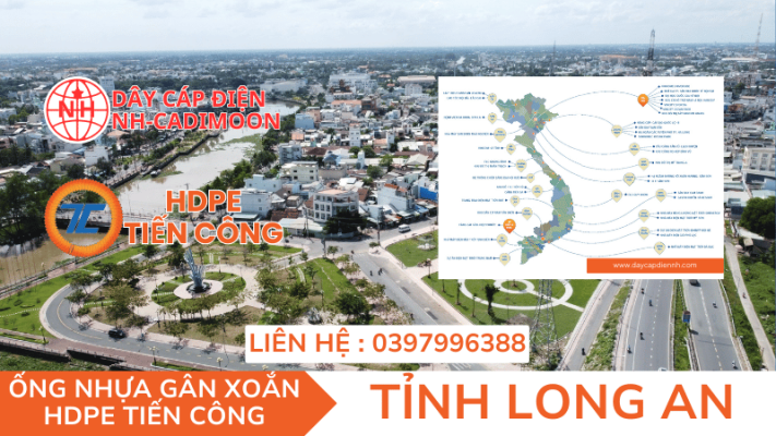ỐNG NHỰA GÂN XOẮN HDPE TIẾN CÔNG TẠI TỈNH LONG AN