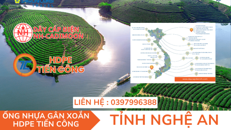 ỐNG NHỰA GÂN XOẮN HDPE TIẾN CÔNG TẠI TỈNH NGHỆ AN