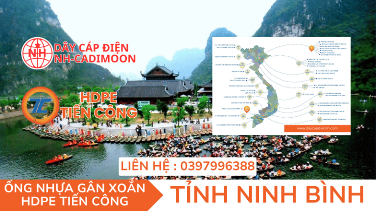 ỐNG NHỰA GÂN XOẮN HDPE TIẾN CÔNG TẠI TỈNH NINH BÌNH