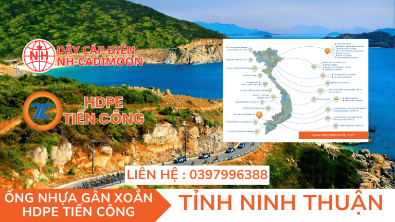 ỐNG NHỰA GÂN XOẮN HDPE TIẾN CÔNG TẠI TỈNH NINH THUẬN