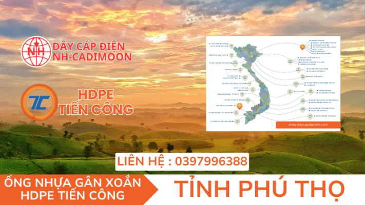 ỐNG NHỰA GÂN XOẮN HDPE TIẾN CÔNG TẠI TỈNH PHÚ THỌ