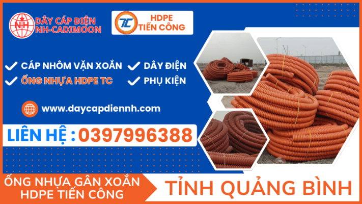ỐNG NHỰA GÂN XOẮN HDPE TIẾN CÔNG TẠI TỈNH QUẢNG BÌNH (2)