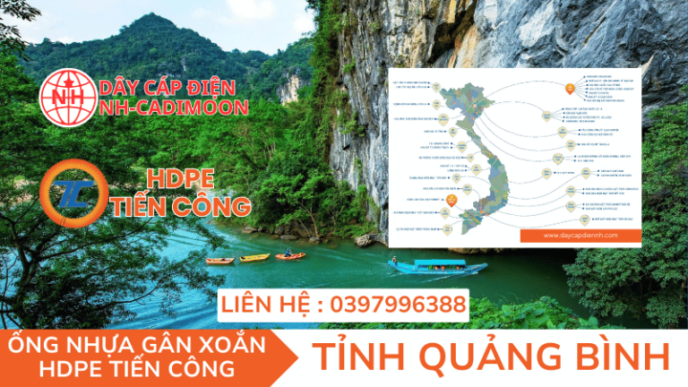 ỐNG NHỰA GÂN XOẮN HDPE TIẾN CÔNG TẠI TỈNH QUẢNG BÌNH