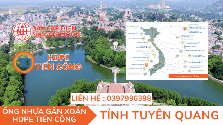 ỐNG NHỰA GÂN XOẮN HDPE TIẾN CÔNG TẠI TỈNH TUYÊN QUANG