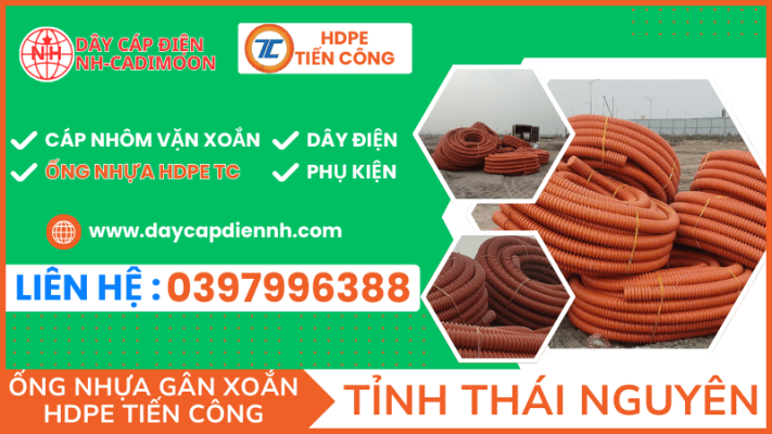 ỐNG NHỰA GÂN XOẮN HDPE TIẾN CÔNG TẠI TỈNH THÁI NGUYÊN (2)