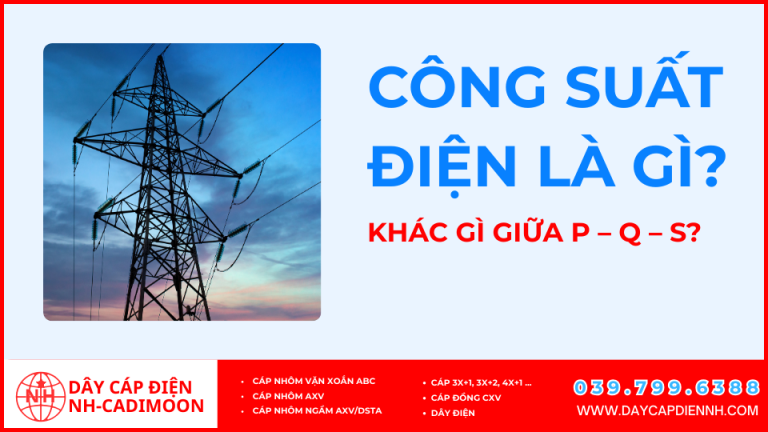 Bài 4 Công suất điện là gì? Khác gì giữa P – Q – S?