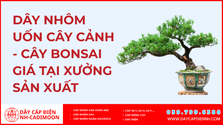 Dây Nhôm Uốn Cây Cảnh Bonsai – Trần Mềm Loại Tốt, Đủ Size 2ly–7ly